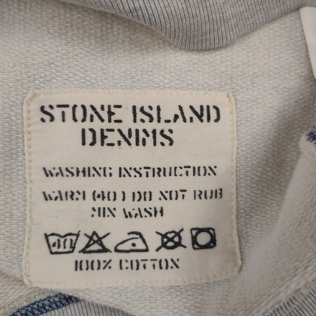 Stone Island Denim Vintage Badge Sweatshirt