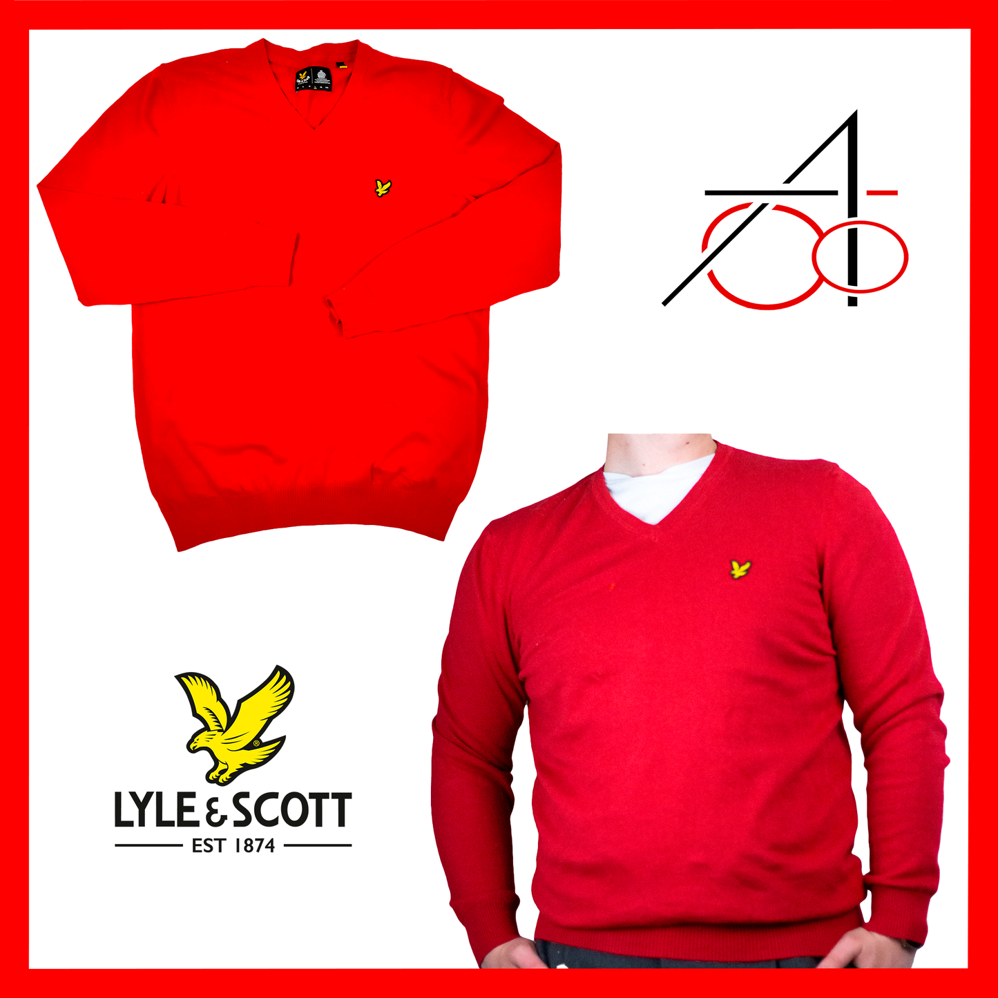 Lyle & Scott Woolen V-neck sweater