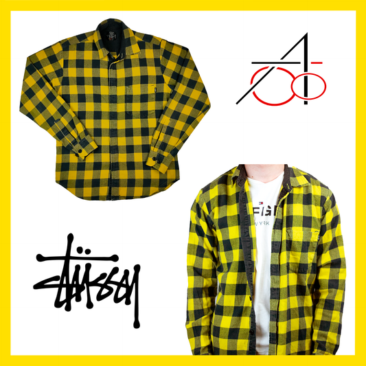 Stussy checked vintage 90s shirt